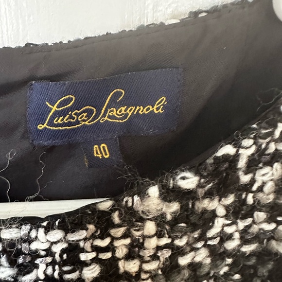 Luisa Spagnoli Black and White Sheath Mini Dress - Picture 5 of 6